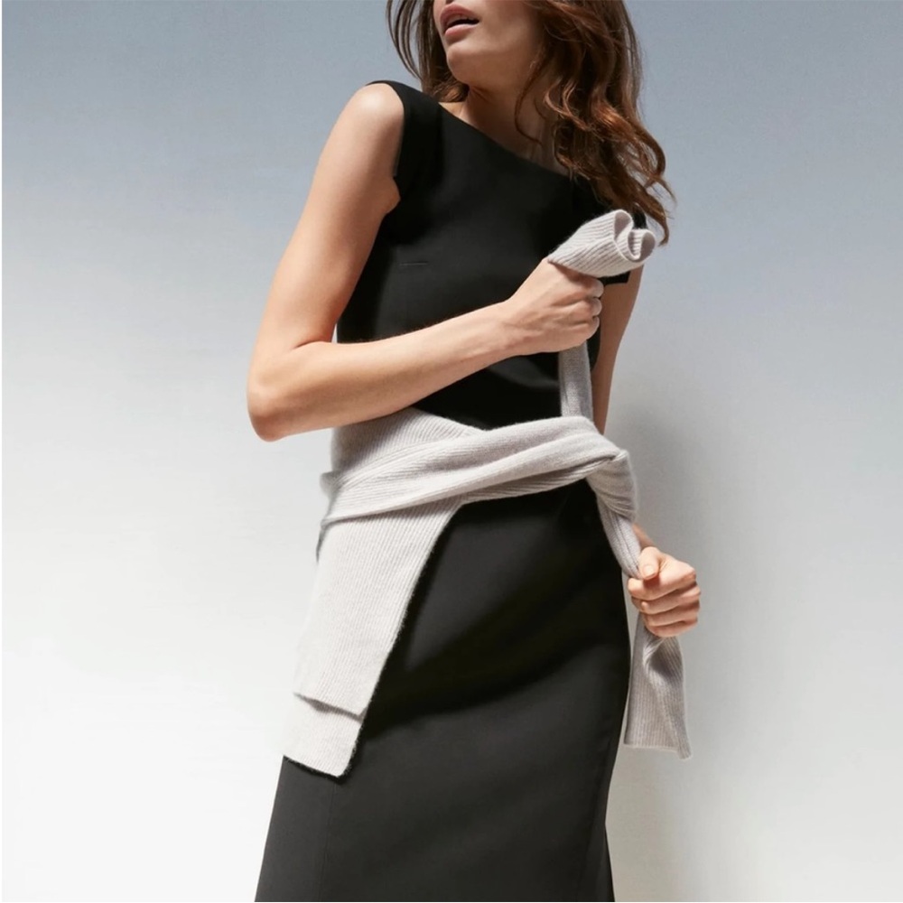 MM LaFleur Sarah 7.0 Lightweight Black Crepe Work Dress, 2